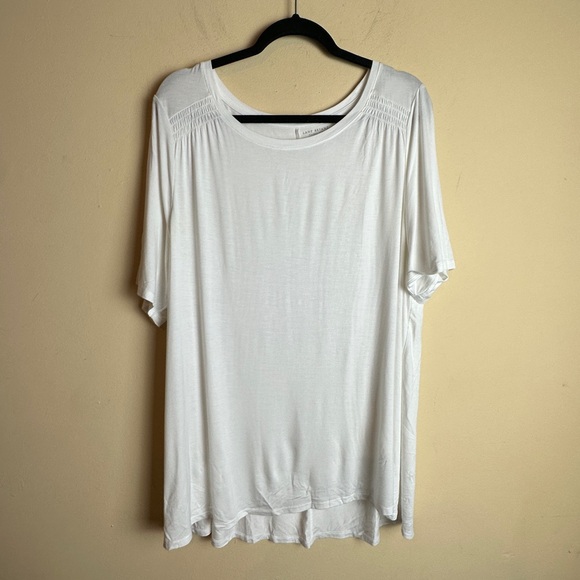 Lane Bryant NWT White Swing Tee Short Sleeve T-Shirt Womens Size 18 / 20 - Picture 2 of 13
